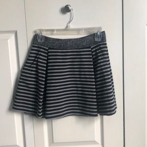 Black and grey striped skirt